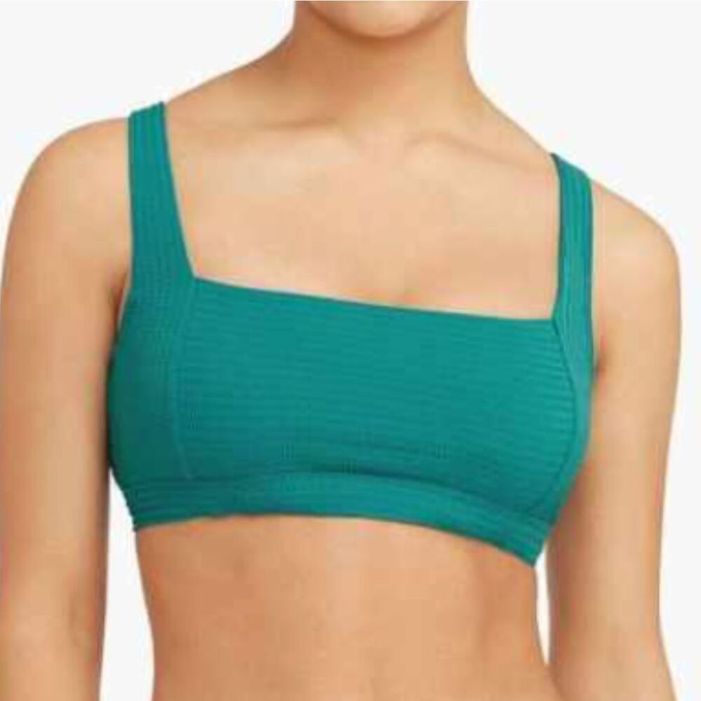 Sea Level Swim Teal Bikini Top Size 4